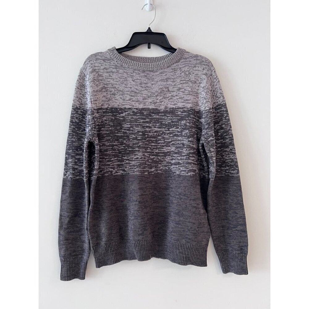 Jeff classic crew neck lightweight long sleeve sweater 3 tone Size Large